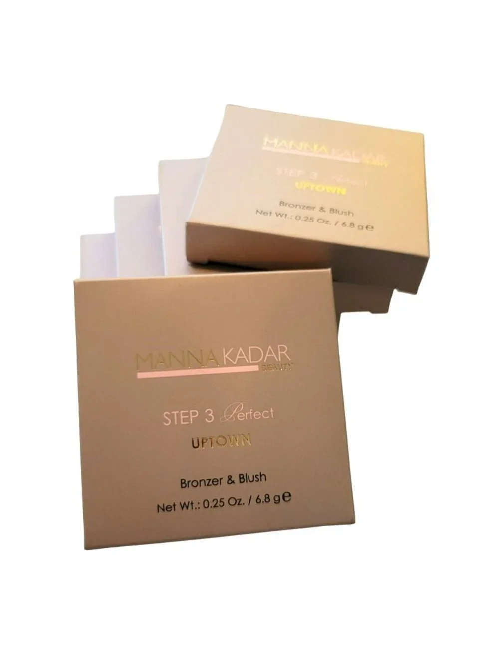 Manna Kadar Step 3 Perfect Uptown Bronzer + Blush Makeup NIB JJ3314